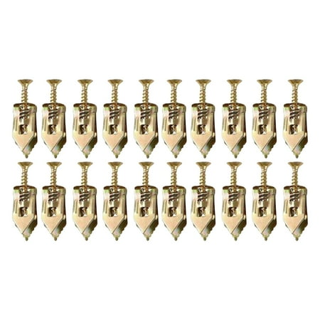 

40x Self Drilling Anchors Screws for Shelf Straps Fixing Picture Calligraphy