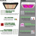 thumbnail image 3 of CPS CP-1500 LED Plant Grow Light 3×3ft Daylight Full Spectrum Infrared Plant Growing Light IP65 Grow Lamps for Indoor Plant Commercial LED Grow Hydroponic Growing Light Updated 324 LEDs, 3 of 7