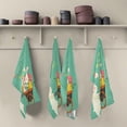 thumbnail image 2 of Bunnies Easter Eggs Kitchen Tea Towels Set of 6 Absorbent Hand Dish Towels, Spring Holiday Dishcloths Lint-Free 18x28 Inch Fast Drying for Cooking Baking Home Clean, 2 of 7