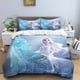 thumbnail image 3 of Juego de cama de tres piezas con estampado de dibujos animados de Disney Frozen Elsa y funda de almohada para niños o adultos, tamaño King, Queen, Full y Twin, 3 of 5
