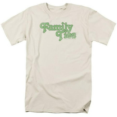 Trevco Family Ties-Logo - Short Sleeve Adult 18-1 Tee - Cream,