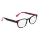thumbnail image 2 of Gafas de lectura unisex Almohadilla suave para la nariz Lentes transparentes Gafas para personas mayores para hombres y mujeres (Negro mate rojo +300), 2 of 8