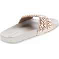 thumbnail image 5 of Top Moda Valerie-1 Women's Metallic Chain Link Flat Slide Sandal Flip Flop, 5 of 7