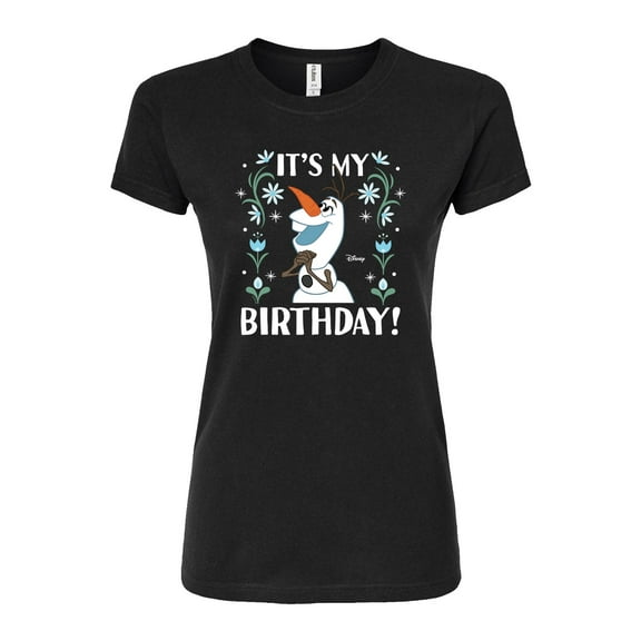 Disney Frozen - Olaf It's My Birthday - Juniors Fitted Graphic T-Shirt