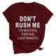 thumbnail image 1 of Camiseta de manga corta con estampado de letras y cuello redondo suelto a la moda de verano para mujer Pompotops  hkajfhjk470585, 1 of 6