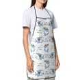 thumbnail image 4 of Pofeuu Cute Shark Print Aprons with Pockets, Cute Aprons for Kitchen, Cooking, Server, Barber, Chef Apron, 4 of 7