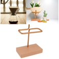 thumbnail image 4 of Soporte Duradero Herramientas Prácticas De Alta Capacidad Estilo Vintage Soporte De Filtro De Café Pequeño Y Portátil Para Filtros Cónicos Y Con Madera De Haya, Madera De, 4 of 7