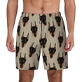 thumbnail image 2 of Goofa Cute Black Dog Printed Men's Swim Trunks Board Shorts Quick Dry Mens Swimming Trunks with Compression Liner,Breathable Fit Hawaii Beach Shorts-3X-Large, 2 of 9
