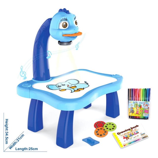 MesaSe Mini LED Projector Drawing Board Art Drawing Table Kids Painting Board Baby Learning Draw Paint Tools Children Educational Toy