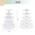 thumbnail image 2 of 6 Tier Round Plastic Macaron Tower Stand Macarons Holder Macaroon Cake Tower Display Stand For Dessert Display, 2 of 4