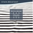 thumbnail image 4 of Debra Valencia Awning Striped Sheets -King Size-Black/White-6 Pc Set, 4 of 6