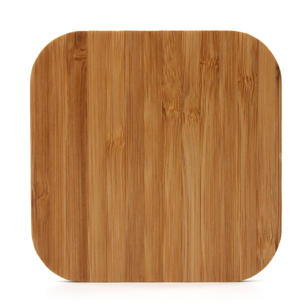 Weloille 10W Slim Wood Wireless Charger Pad, Fast Charging Qi-Compatible for Samsung Note 9, iPhone, Android Devices