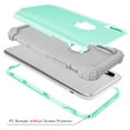 thumbnail image 2 of Dteck iPhone Xs Case, Dteck Heavy Dual Layer Rugged Shockproof Case Hard PC Protective Back Cover For Apple iPhone Xs / iPhone X, Mint Green, 2 of 7