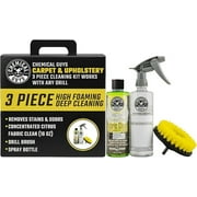 Chemical Guys HOL315 Foaming Citrus Fabric Clean, Easy-to-Use Drill Brush Carpet & Upholstery Fabric Cleaning Kit (Car Carpets, Seats & Floor Mats), 16 fl oz, Citrus Scent