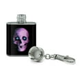 thumbnail image 2 of Stereoscopic Skull 3D Stainless Steel 1oz Mini Flask Key Chain, 2 of 3