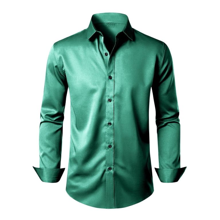 slim fit dress slacks Tall Slim Men's Triblend Easy Care Dress Shirt - Large, Charcoal main image 0