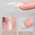 thumbnail image 7 of SmartBy 180Pcs Sandwich Nail Forms Reusable Quick Nails Extension Clear Long Nail Mold Women Home Salon Manicure Art Tools, 7 of 7