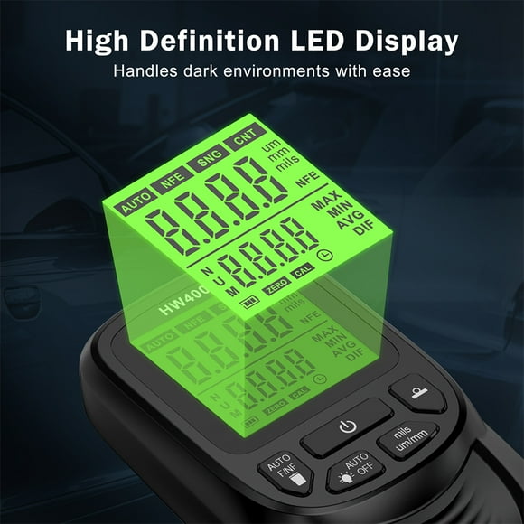 Langgg High-precision Car Paint Thickness Tester For Industrial Applications Chemical Black