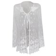 thumbnail image 2 of BOHO Traje de Baño de Playa para Mujer Cover White Floral Print Ropa de Playa Vestido cubrimiento S Baoblaze Bikini para mujer, 2 of 8