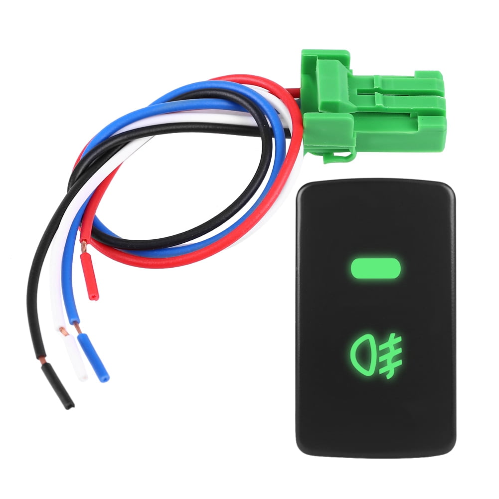 Rdeghly 5 Pin Fog Light Switch, Button Fog Light Switch,5 Pin Black