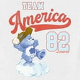 thumbnail image 2 of Toddler's Care Bears Team America Baseball Grumpy Bear  Graphic Tee White 5T, 2 of 3