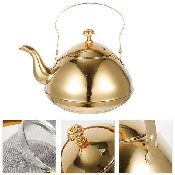 HEANUJJ Ergonomic Metal Camping Kettle 2L for Outdoor and Home Use 1Pack