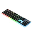 thumbnail image 2 of Harlier Gaming Keyboard and Mouse Combo, RGB Backlit Mechanical Keyboard Feel Full Size Mouse, 104 Keys Anti-Ghosting Metal Panel Wired Keyboard for Gaming or Working, 2 of 9