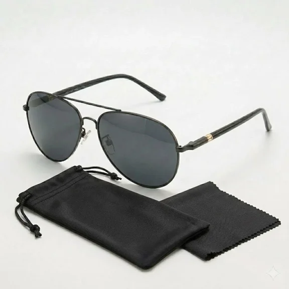 Aviator Men's Sunglasses Polarized Photochromic Transition UV400 Eyewear