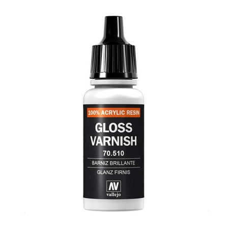 MC80: Gloss Varnish, 17 ml (GC) Vallejo Acrylic Paint, Varnish Acrylicos (Best Varnish For Painted Wood)