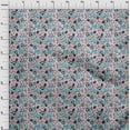 thumbnail image 4 of oneOone Viscose Chiffon Light Gray Fabric Asian Suzani Craft Projects Decor Fabric Printed By The Yard 42 Inch Wide, 4 of 5