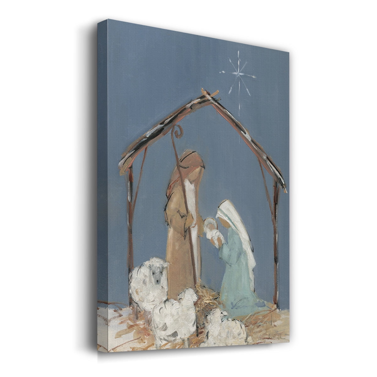 Twilight Nativity Family- Gallery Wrapped Canvas