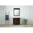 thumbnail image 5 of Benton Collection 36" Mahogany Wood Style Bathroom Vanity with Cream Marble Top, 5 of 6