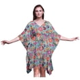 thumbnail image 1 of Bimba Kaftan Artistique de Plage, Paréo de Bikini, Robe Midi pour Femmes, Caftan Court - P-L, 1 of 5