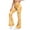 Light Orange, variant on CHUMUD High Waist Workout Pants for Petite Women Boho Stretchy Floral Gym Flare Pants Tummy Control Yoga Pants Outdoor