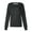 #07Black, variant on Multi‑Color Women Terylene Twill Scrub Jacket Long Sleeve Button‑Up Nurse Cardigan for Hospital Salon Brown M
