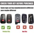 thumbnail image 2 of Key Fob Cover Compatible with Toyota Camry RAV4 Highlander Avalon C-HR Prius Corolla GT86 2018-2026 Keychain Case Holder Protector,White, 2 of 6