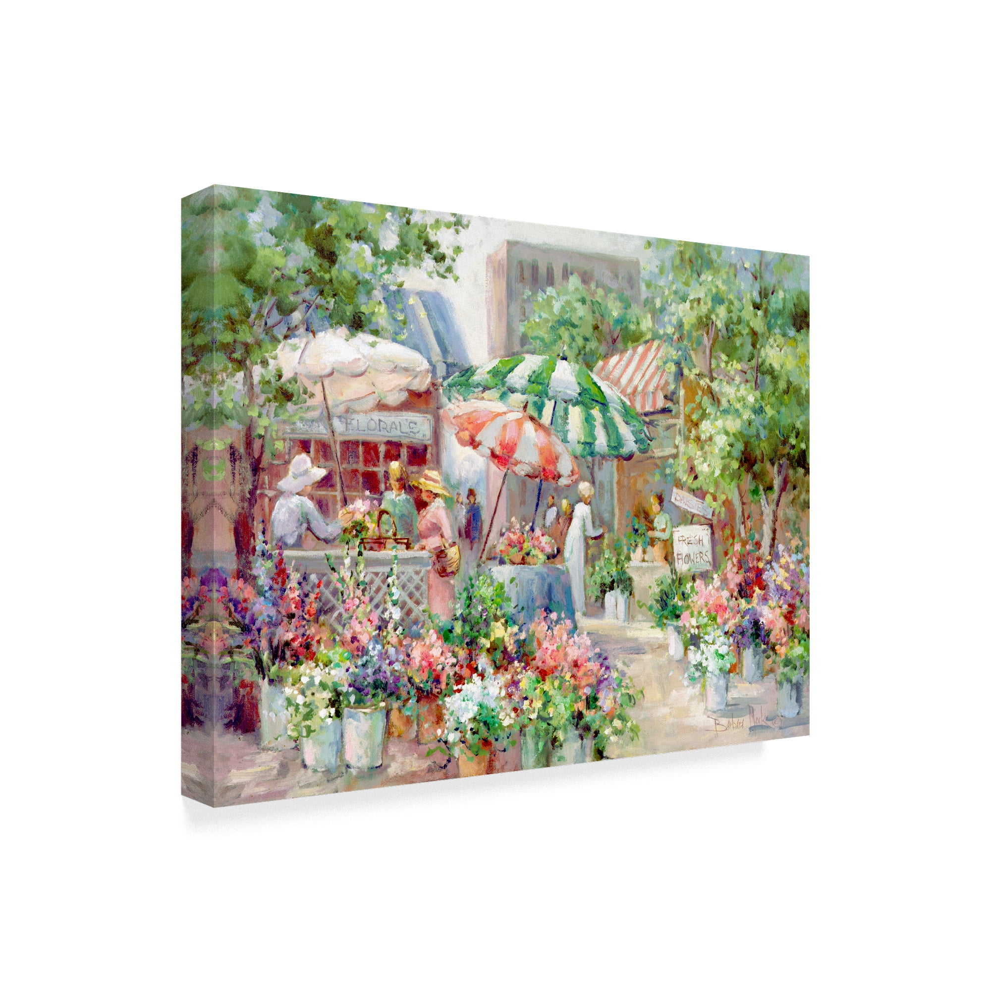 Trademark Fine Art 'Flower Market' Canvas Art by Barbara Mock
