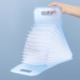 thumbnail image 2 of Zhuge Carpeta impermeable extensible, organizador de archivos vertical A4 con asa, bolsa de mano portátil vertical A4, bolsillos de carpeta de plástico transparente con sobre (rosa A), 2 of 3