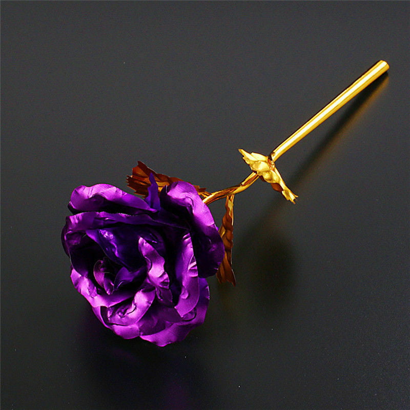 Details about   24k gold plated golden rose flowers anniversary valentine's day lovers' gift I 
