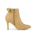 thumbnail image 3 of BLISSFUL STEP Women's Pointed Toe Heel Side Ankle Stiletto Boots, 3 of 7