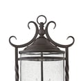 thumbnail image 5 of 3 Light Large Outdoor Post Top or Pier Mount Lantern in Rustic Style 12 inches Wide By 23.75 inches High-Olde Black Finish-Clear Seedy Glass Color, 5 of 7