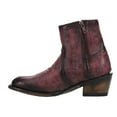 thumbnail image 3 of Ferrini Womens Stacey Round Toe Zippered Cowboy  Ankle Boots, 3 of 5