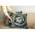 thumbnail image 2 of Ambesonne Floral Throw Pillow Cover 2 Pack, Flourishing Grey Cactus, 20", Grey, 2 of 7