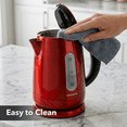 thumbnail image 4 of OVENTE 1.7L Electric Kettle with Temperature Control, 1100W, Red KS58R | Stainless Steel Water Boiler and Heater, Keep Warm Function, Auto Shut-Off, Boil-Dry Protection and Lift-Off Cordless Design, 4 of 9
