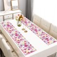 thumbnail image 2 of Peony and Wildflower Botanical Bloom Table Mats Set of 6, Wrinkle Free Heat Resistant Flax Material with Bee and Butterfly Pattern for Farmhouse Dining Table, 2 of 5