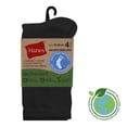 thumbnail image 1 of Calcetas Hanes para Hombre, 4 Pares Negro Unitalla, 1 of 4