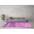 thumbnail image 3 of Ahgly Company Indoor Rectangle Oriental Purple Modern Area Rugs, 8' x 10', 3 of 4