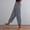 ☁308-Gray, variant on Xuyuer Pants Women Casual Lightweight Elastic Drawstring Waist Summer Vacation Beach Pants with Pockets