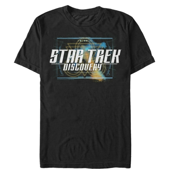 Men's Star Trek: Discovery Retro Show Logo  Graphic Tee Black 3X Large