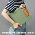 thumbnail image 4 of Leather Magnetic Folder with Whiteboard Function - Blue/Green/Gray for A4 Size & Business Meetings, 4 of 9